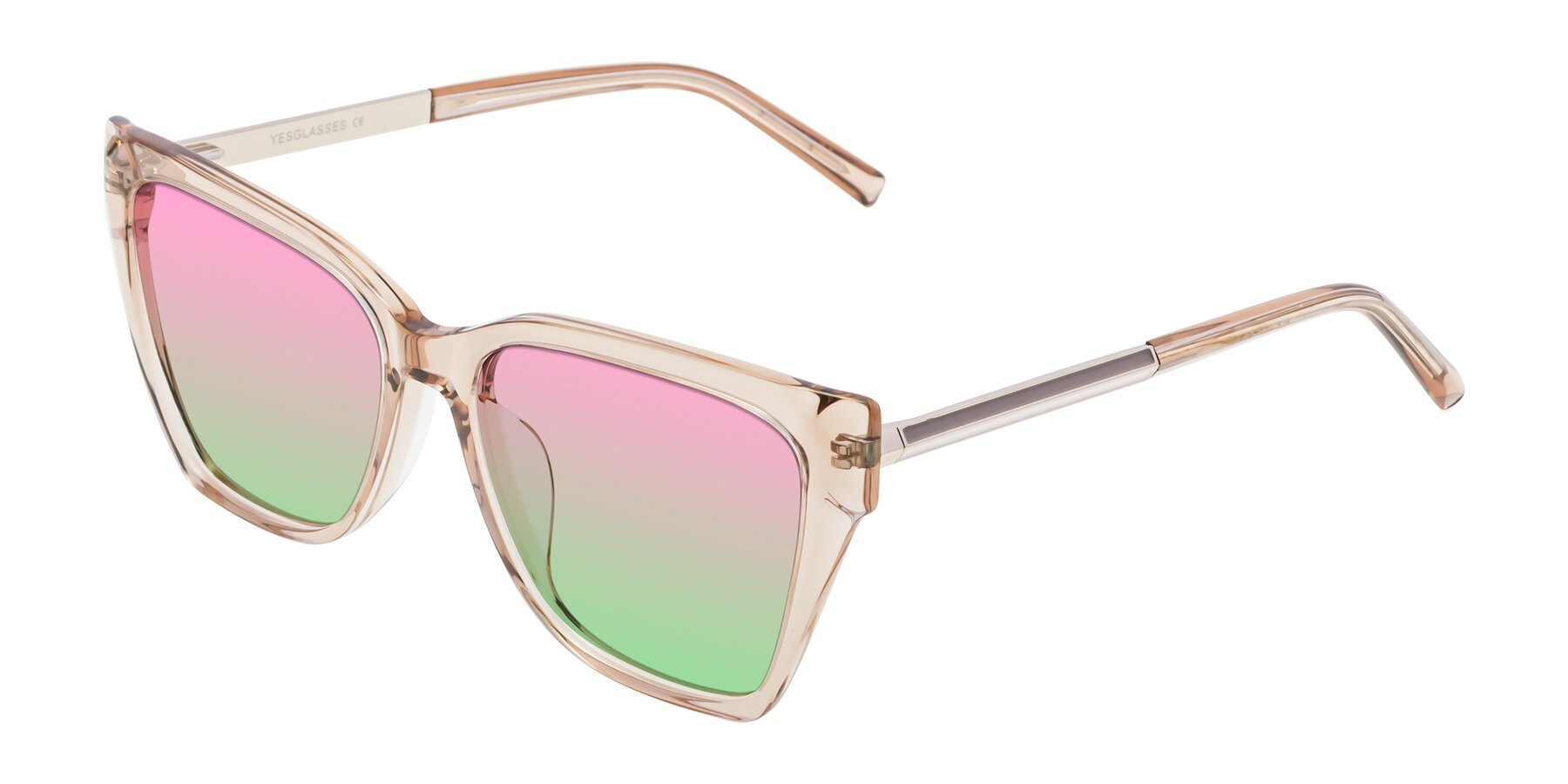Angle of Swartz in Amber with Pink / Green Gradient Lenses