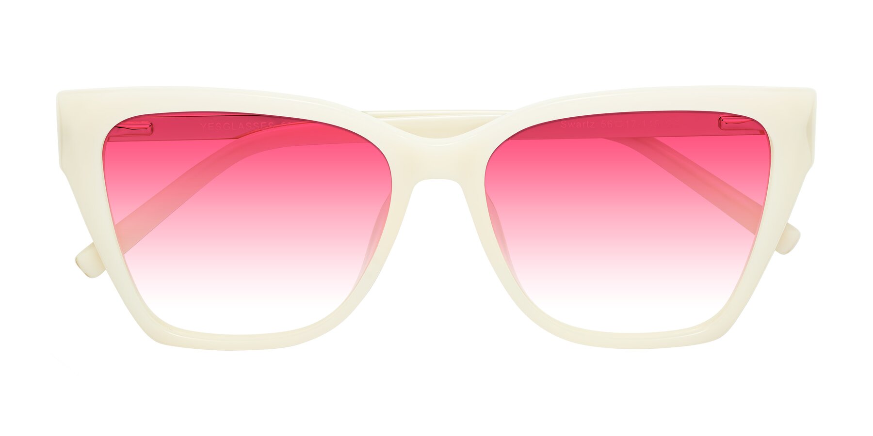 Folded Front of Swartz in Grape with Pink Gradient Lenses