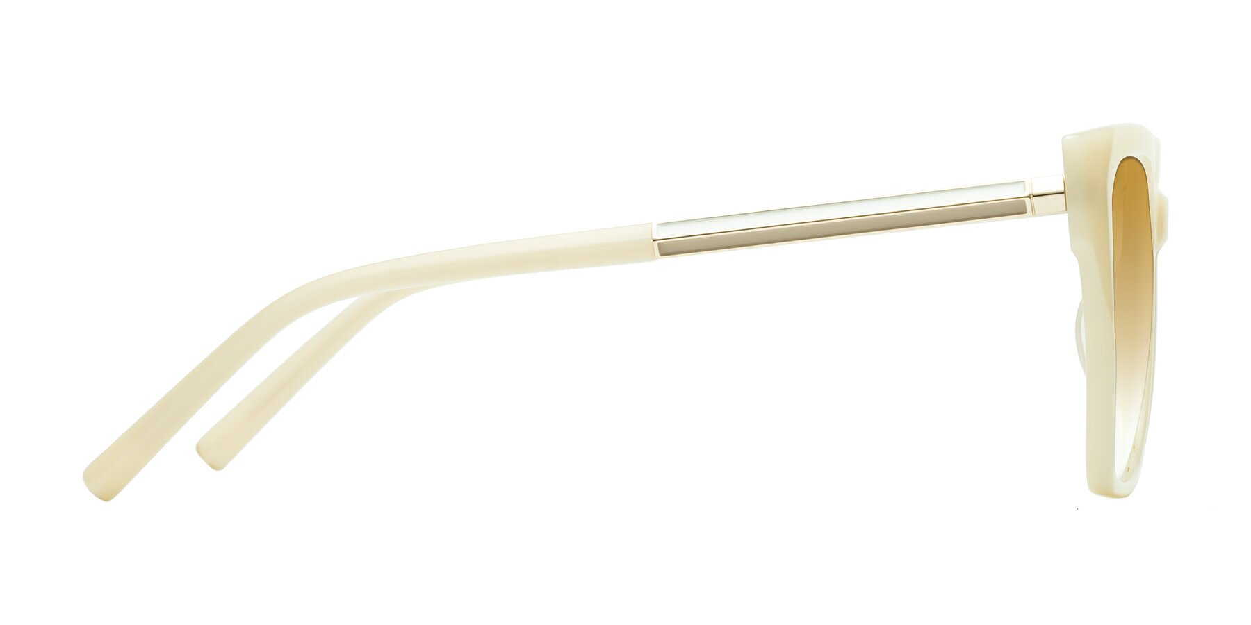 Side of Swartz in Ivory with Champagne Gradient Lenses