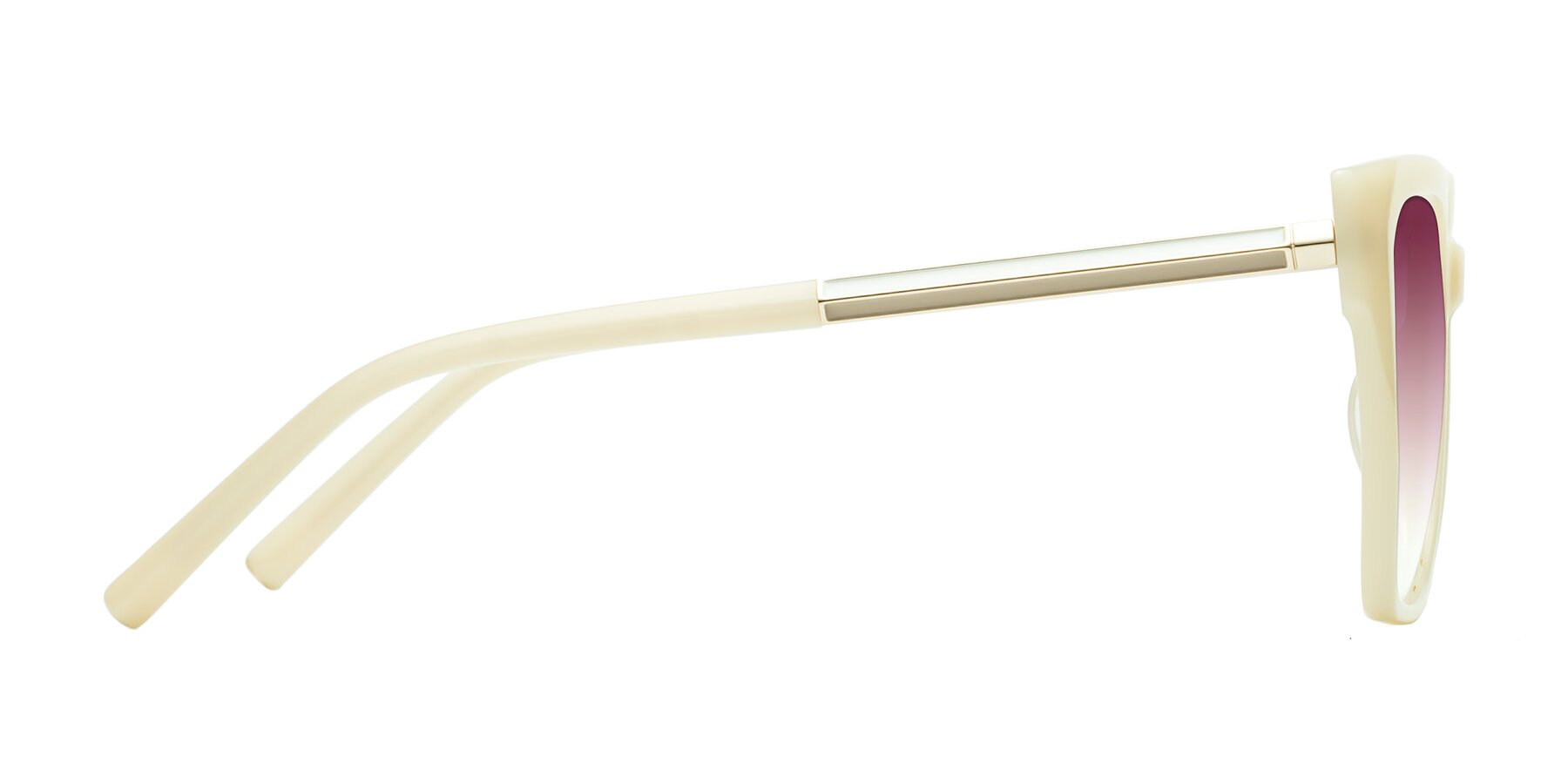 Side of Swartz in Ivory with Wine Gradient Lenses