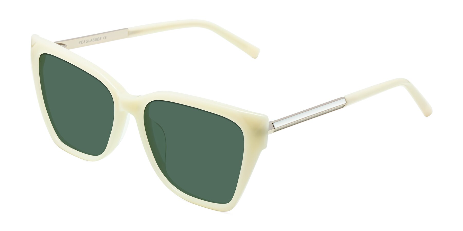 Angle of Swartz in Ivory with Green Polarized Lenses