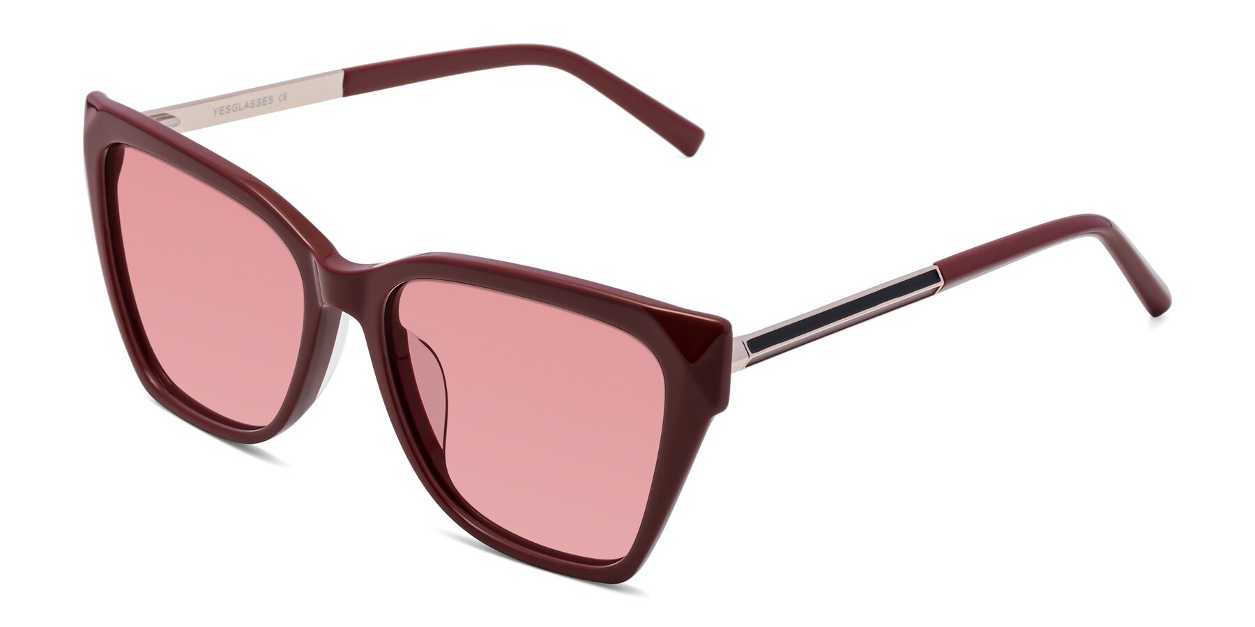 Angle of Swartz in Wine with Medium Garnet Tinted Lenses