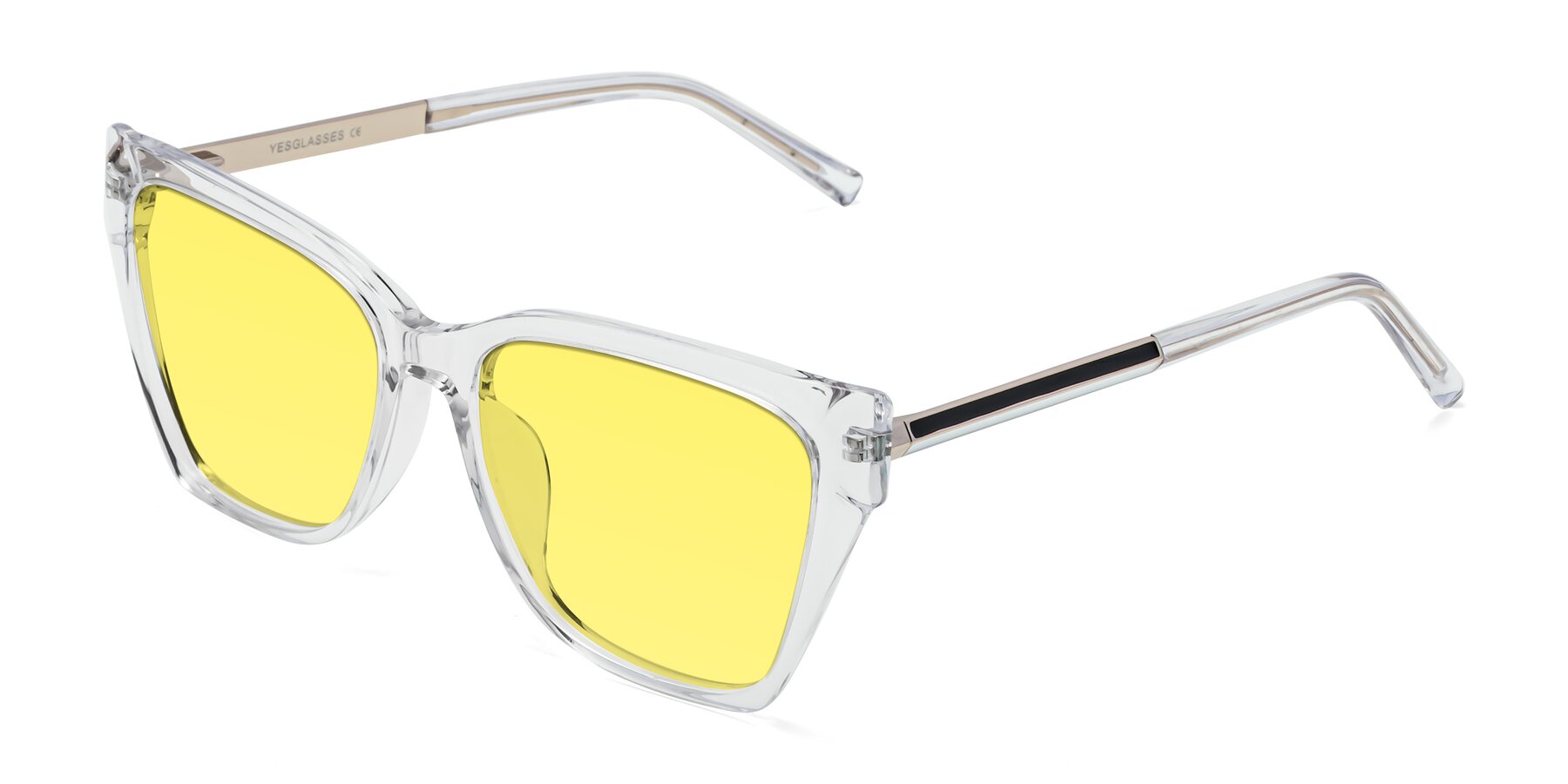 Angle of Swartz in Clear with Medium Yellow Tinted Lenses