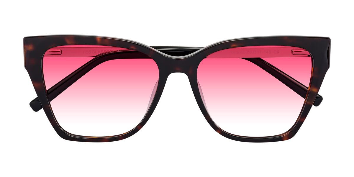Daniel Klein Unisex Black Square Sunglasses with Gradient Lenses