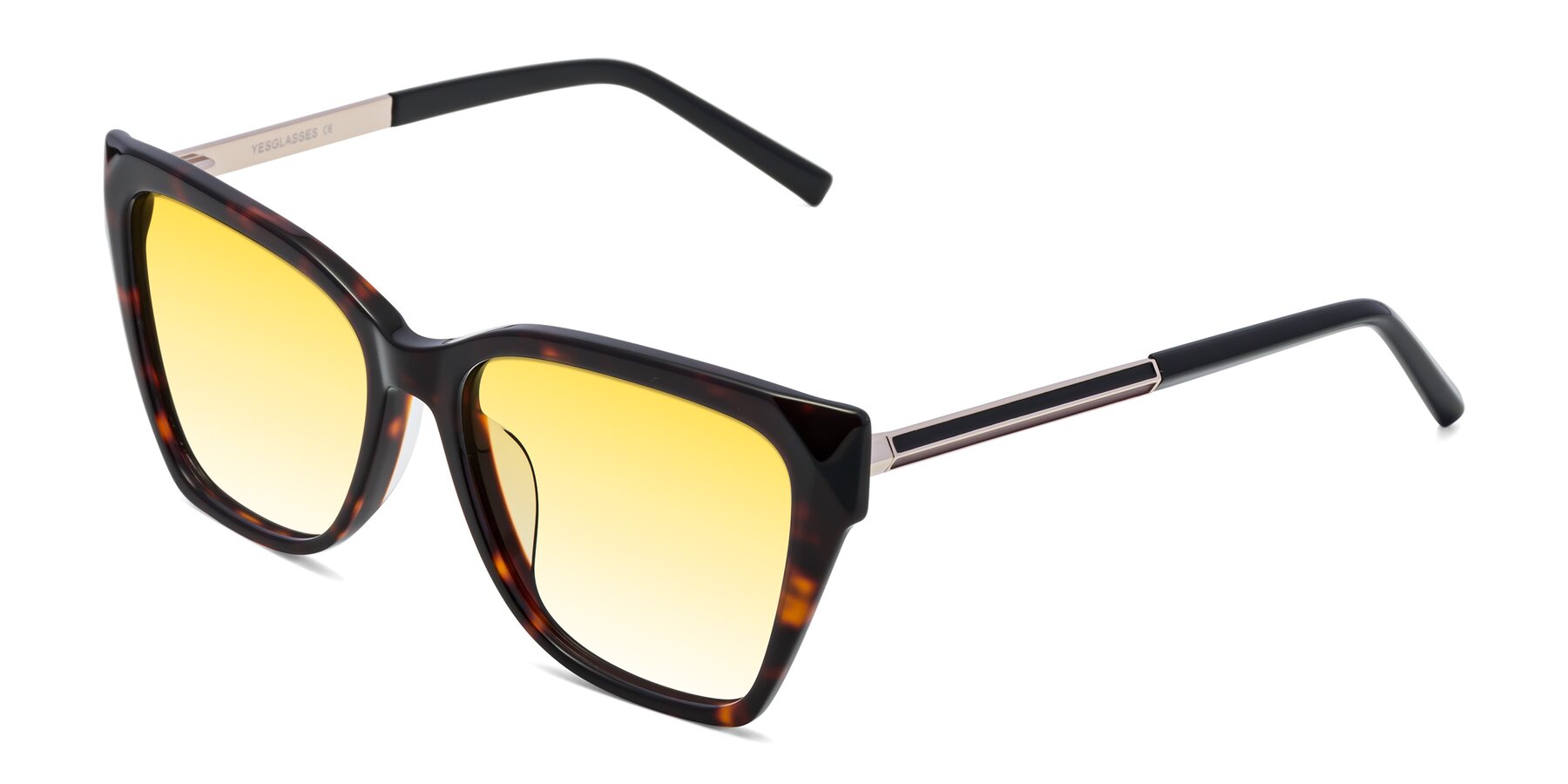 Angle of Swartz in Tortoise with Yellow Gradient Lenses