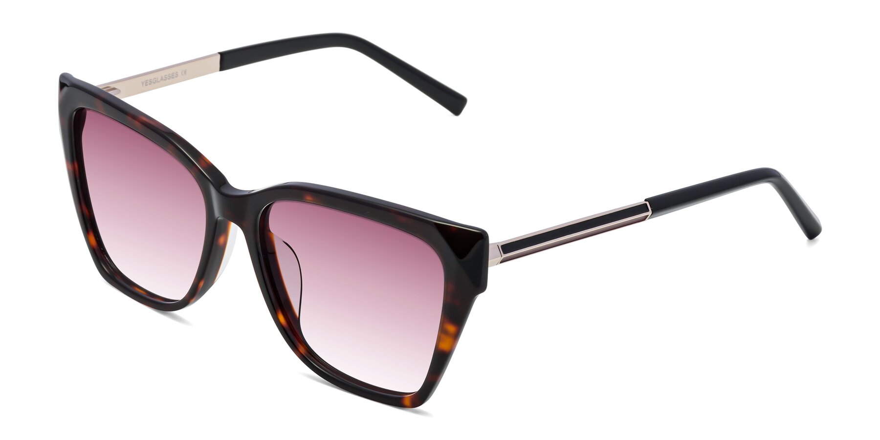 Angle of Swartz in Tortoise with Wine Gradient Lenses