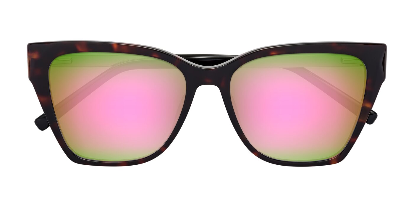 Swartz - Tortoise Flash Mirrored Sunglasses