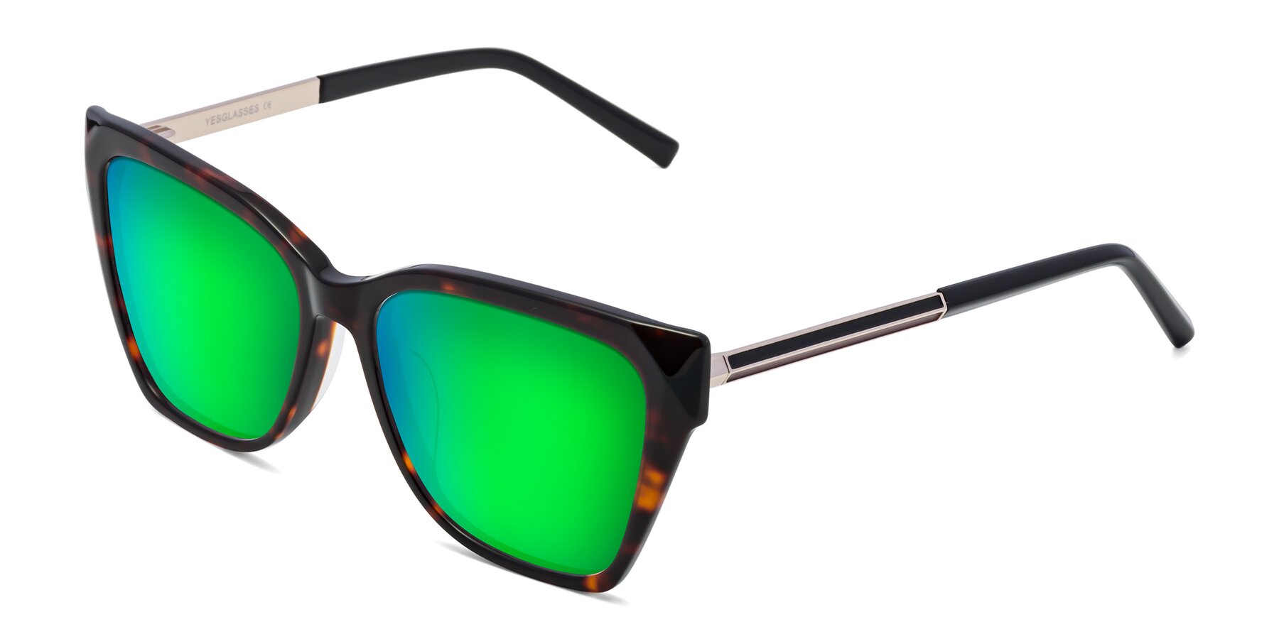 Angle of Swartz in Tortoise with Green Mirrored Lenses
