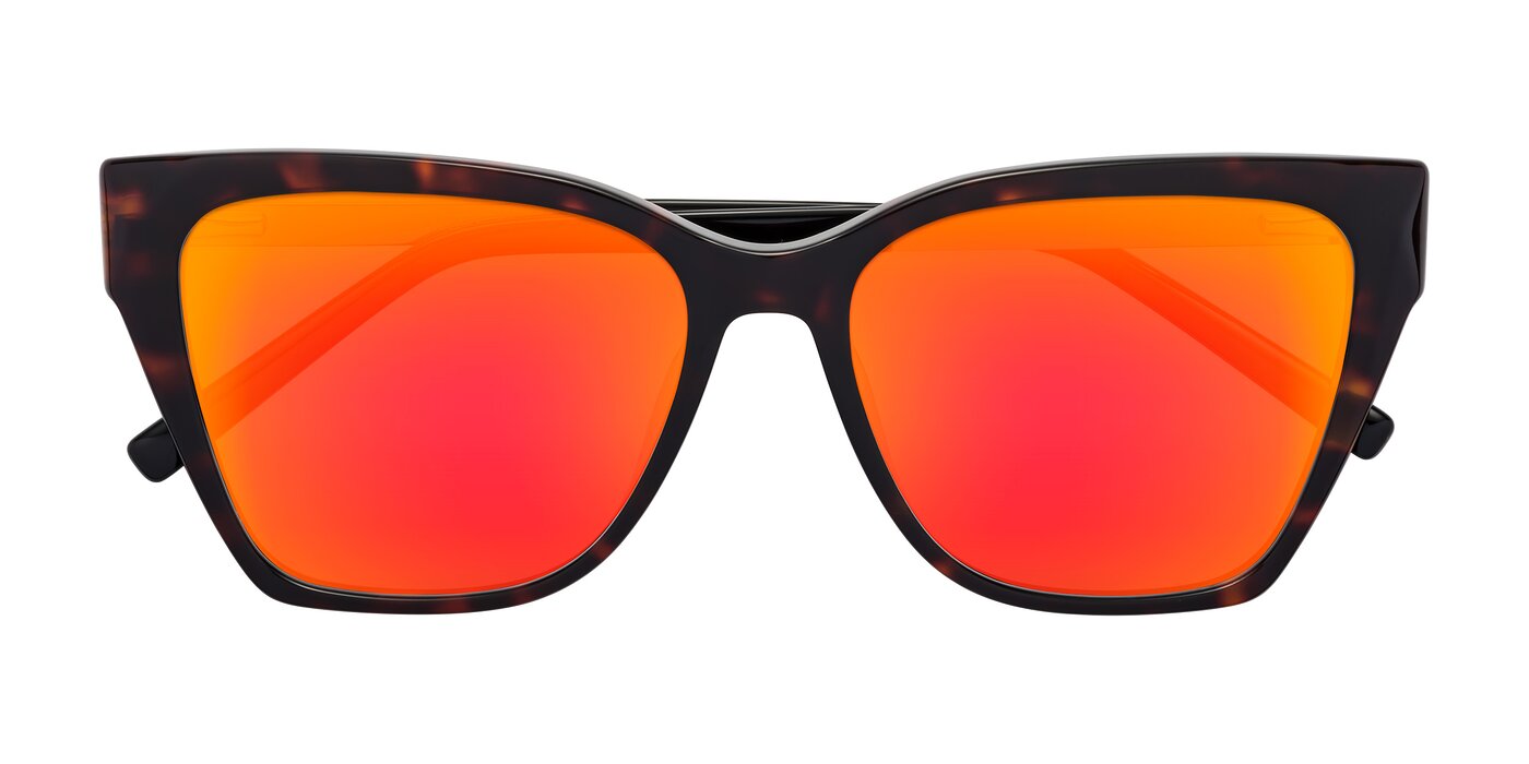 Swartz - Tortoise Flash Mirrored Sunglasses