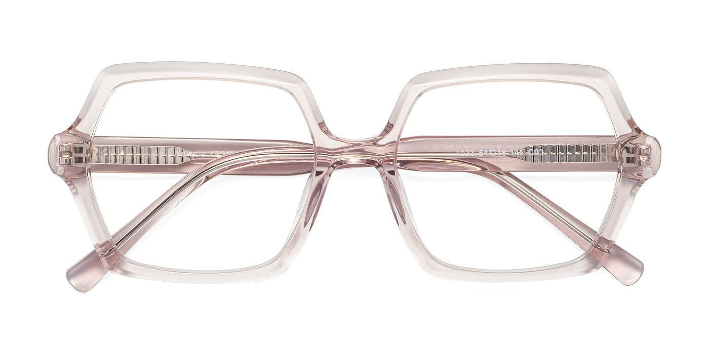 Melanie - Transparent Pink Eyeglasses