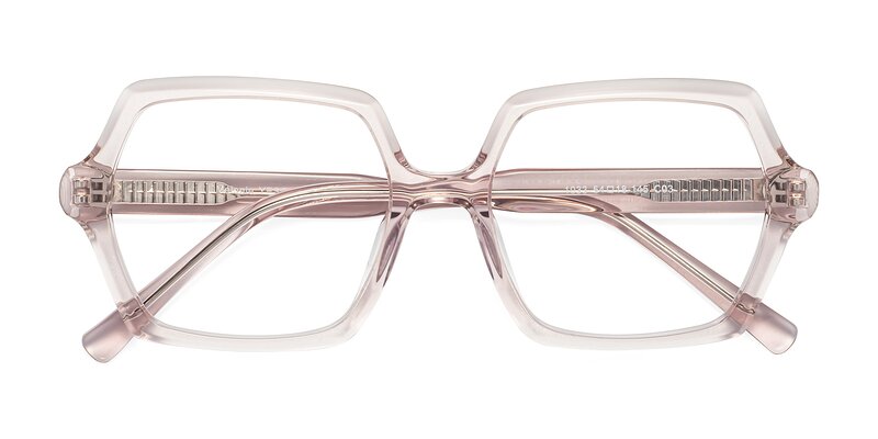 Melanie - Transparent Pink Eyeglasses