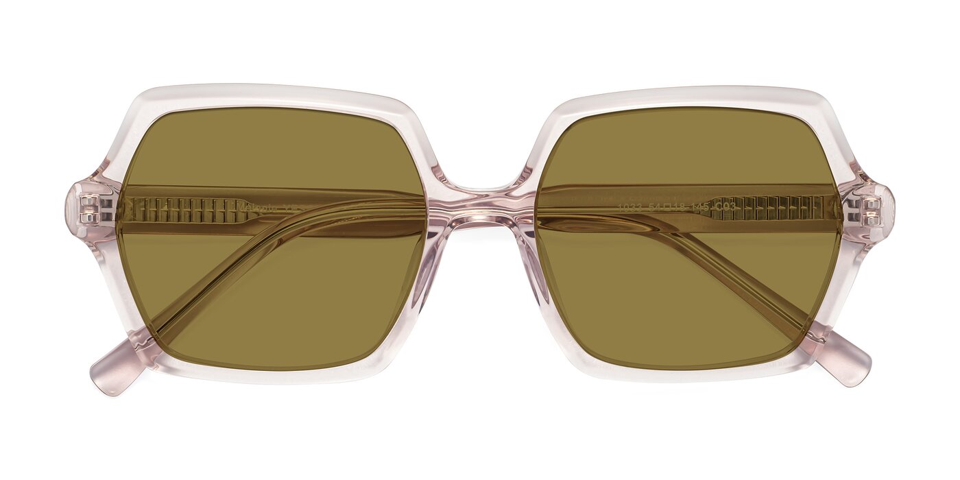 Melanie - Transparent Pink Polarized Sunglasses