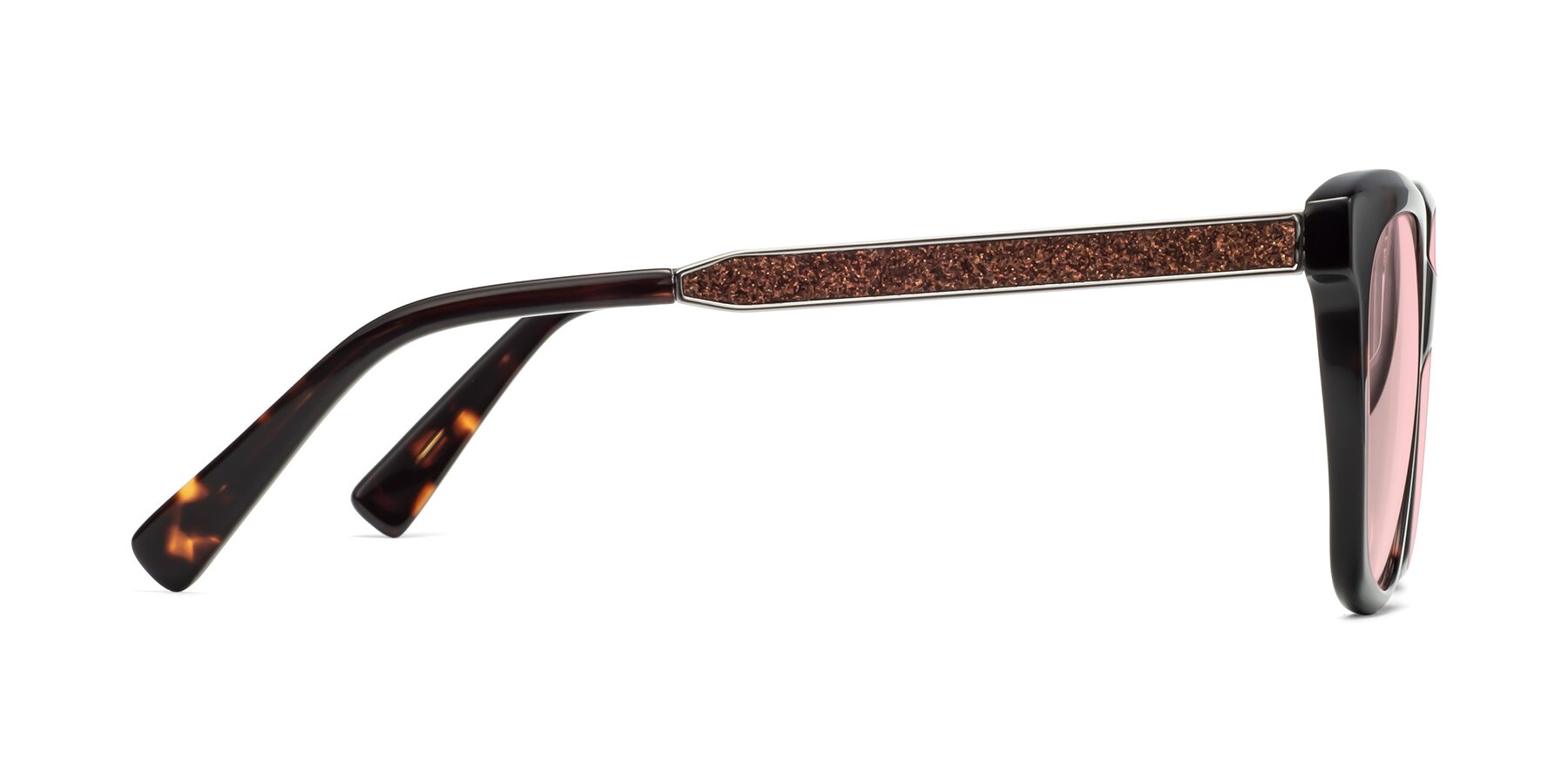 Side of Talent in Tortoise with Light Garnet Tinted Lenses