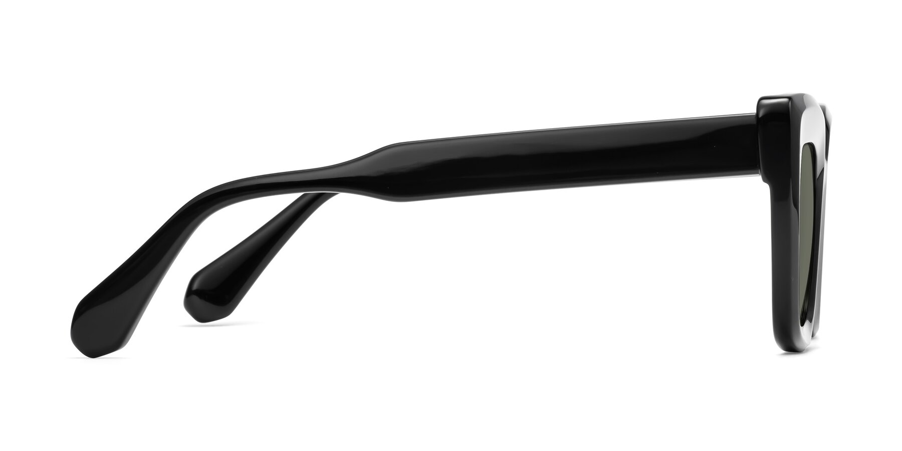 Side of Homan in Black with Gray Polarized Lenses
