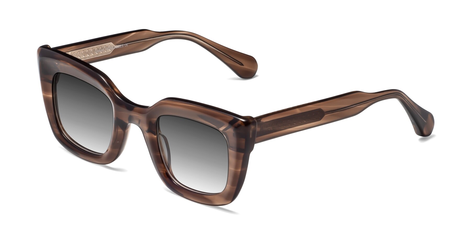 Angle of Homan in Chocolate with Gray Gradient Lenses