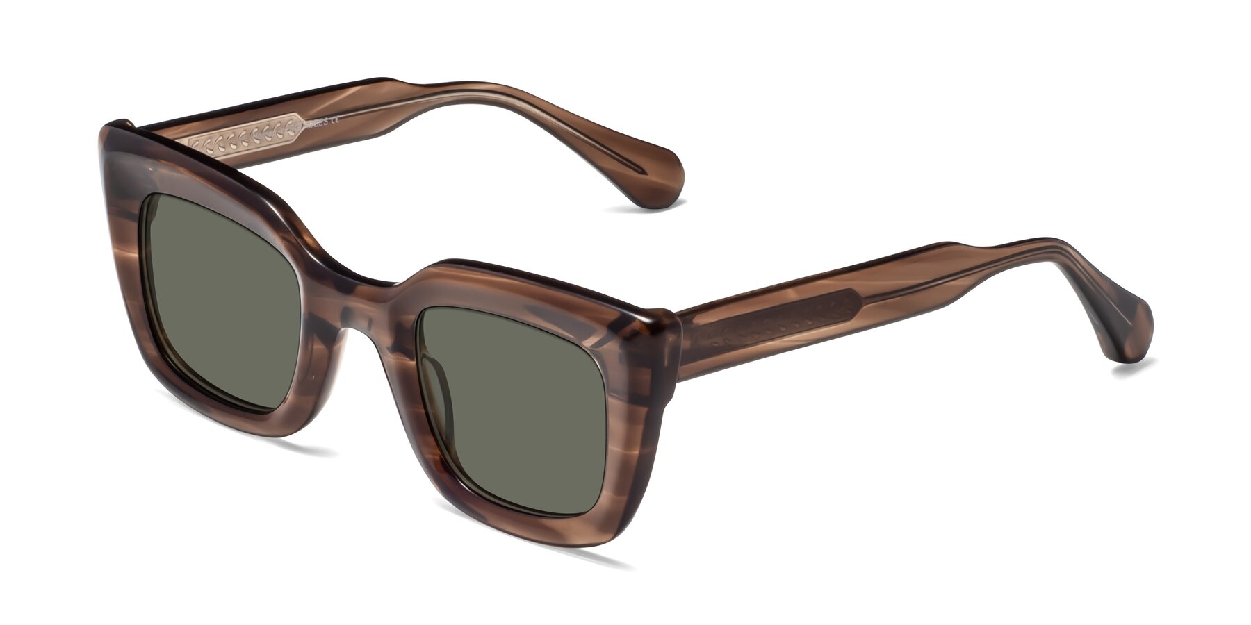Angle of Homan in Chocolate with Gray Polarized Lenses