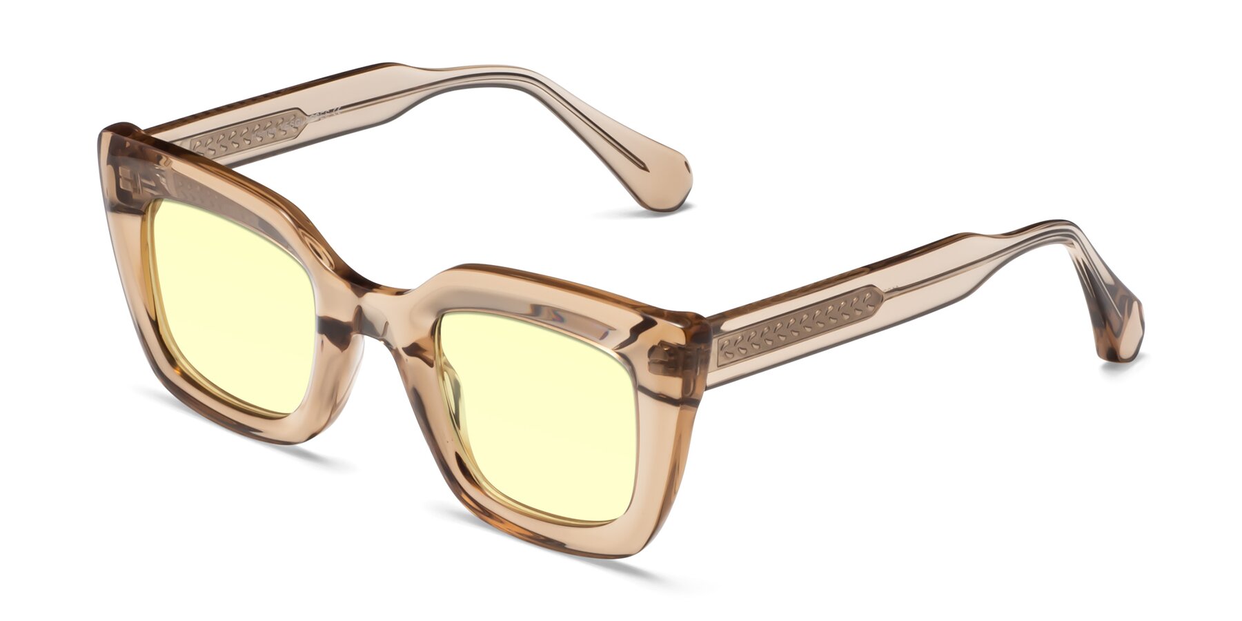 Angle of Homan in Amber with Light Yellow Tinted Lenses