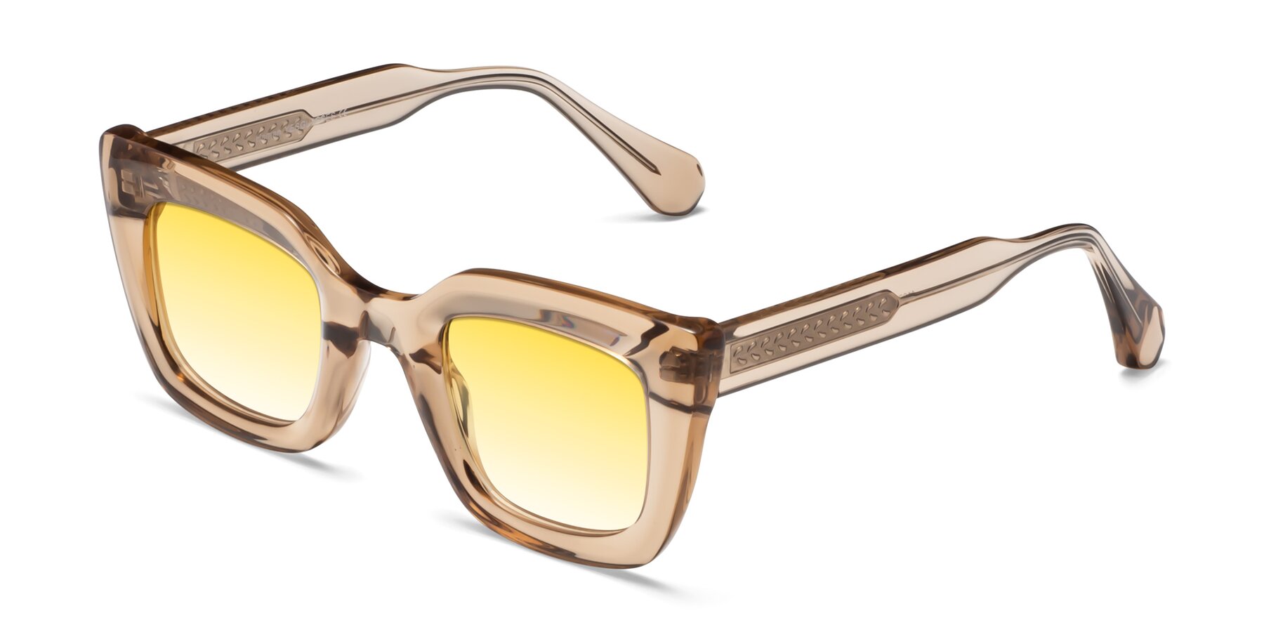 Angle of Homan in Amber with Yellow Gradient Lenses