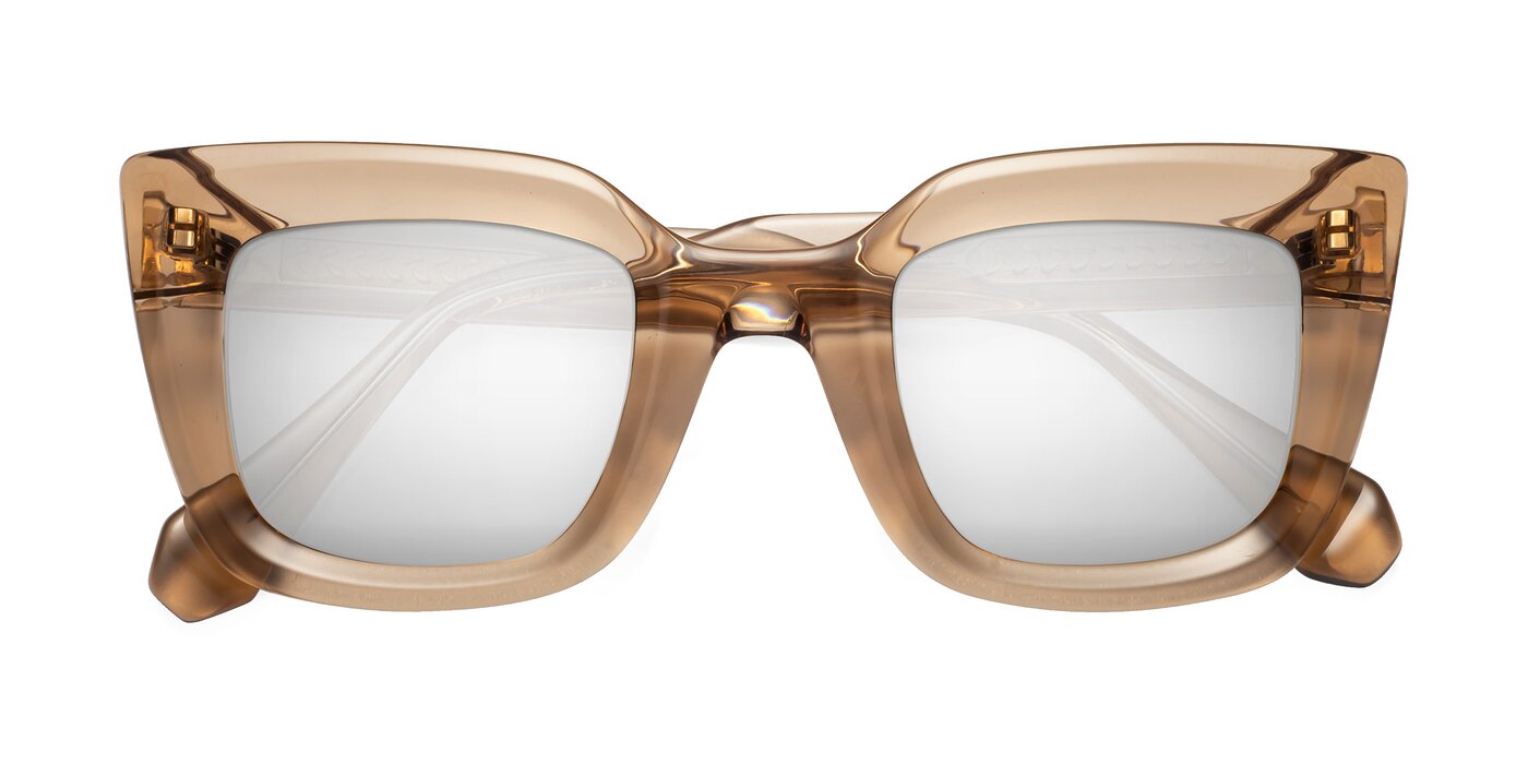Homan - Amber Flash Mirrored Sunglasses