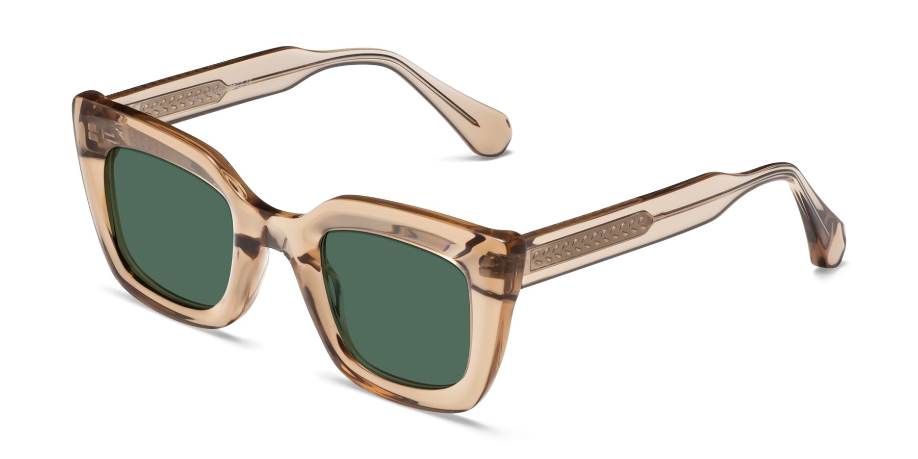 Angle of Homan in Amber with Green Polarized Lenses