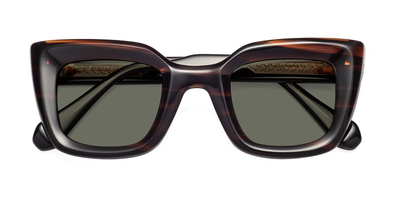 Homan - Dark Brown Polarized Sunglasses