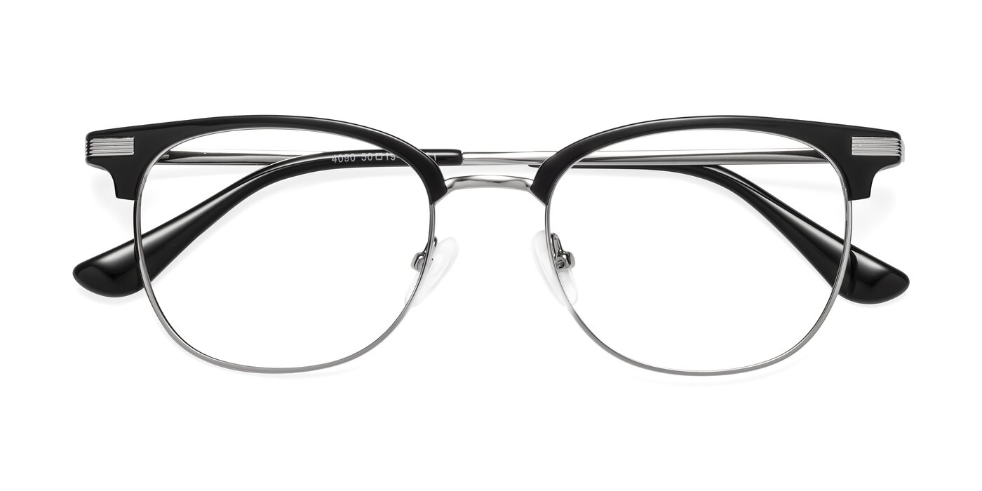 Olson - Black / Silver Blue Light Glasses