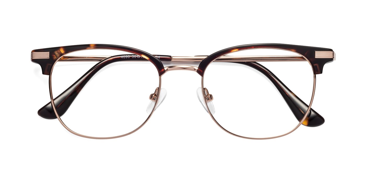 Olson - Tortoise / Rose Gold Eyeglasses
