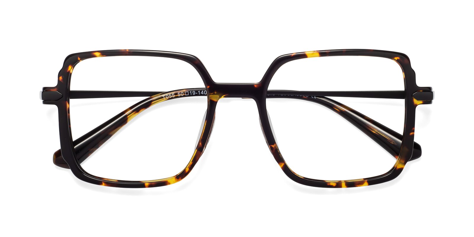 Tortoise Oversized Lightweight Square Eyeglasses - Darlene