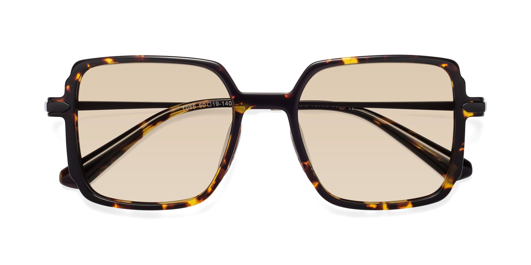 Folded Front of Darlene in Tortoise with Light Brown Tinted Lenses