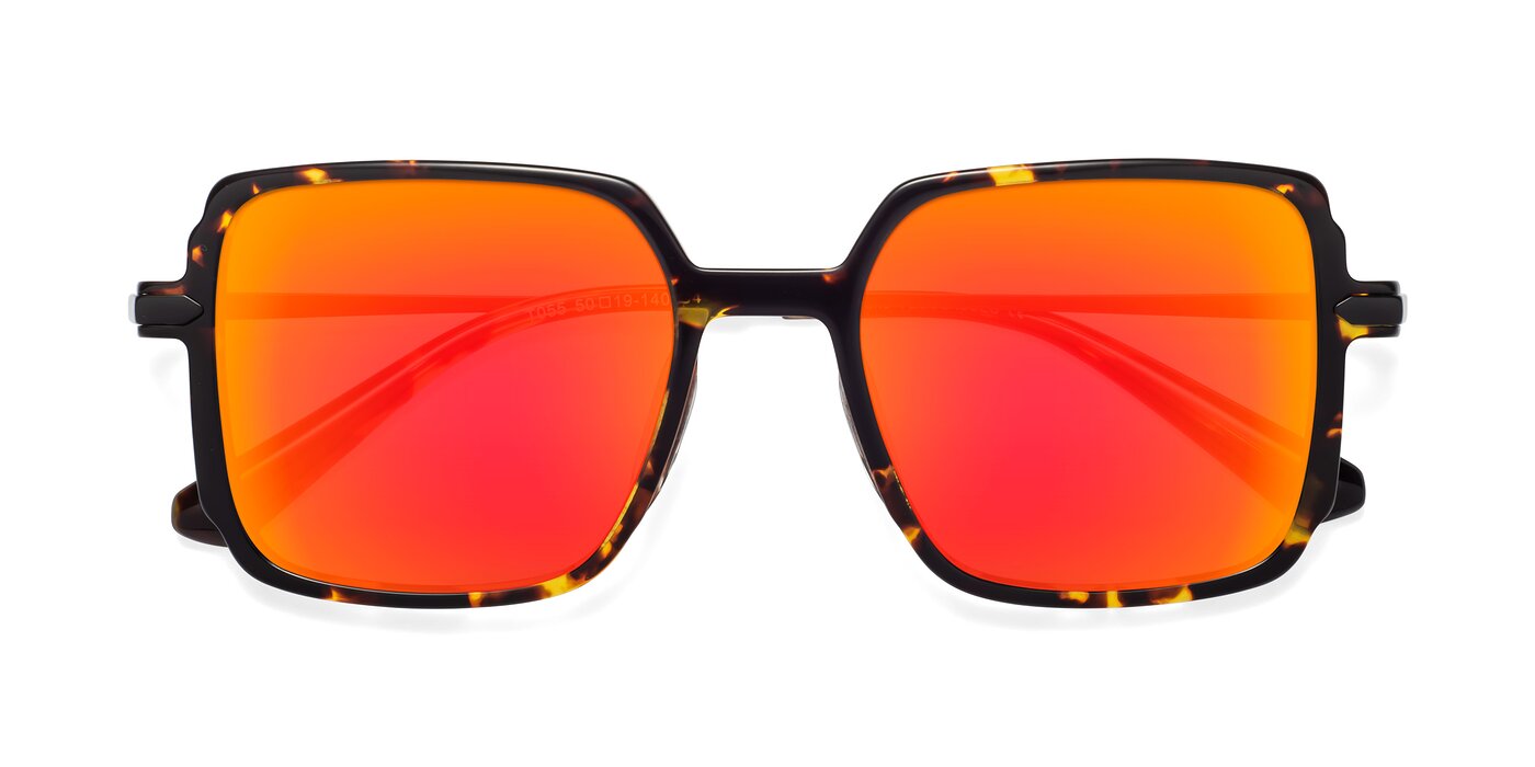 Darlene - Tortoise Flash Mirrored Sunglasses