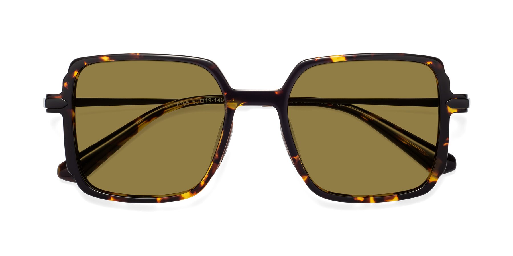 Folded Front of Darlene in Tortoise with Brown Polarized Lenses