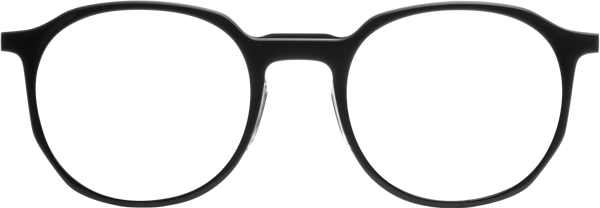 Black Hipster Round Geometric Eyeglasses Ammie 