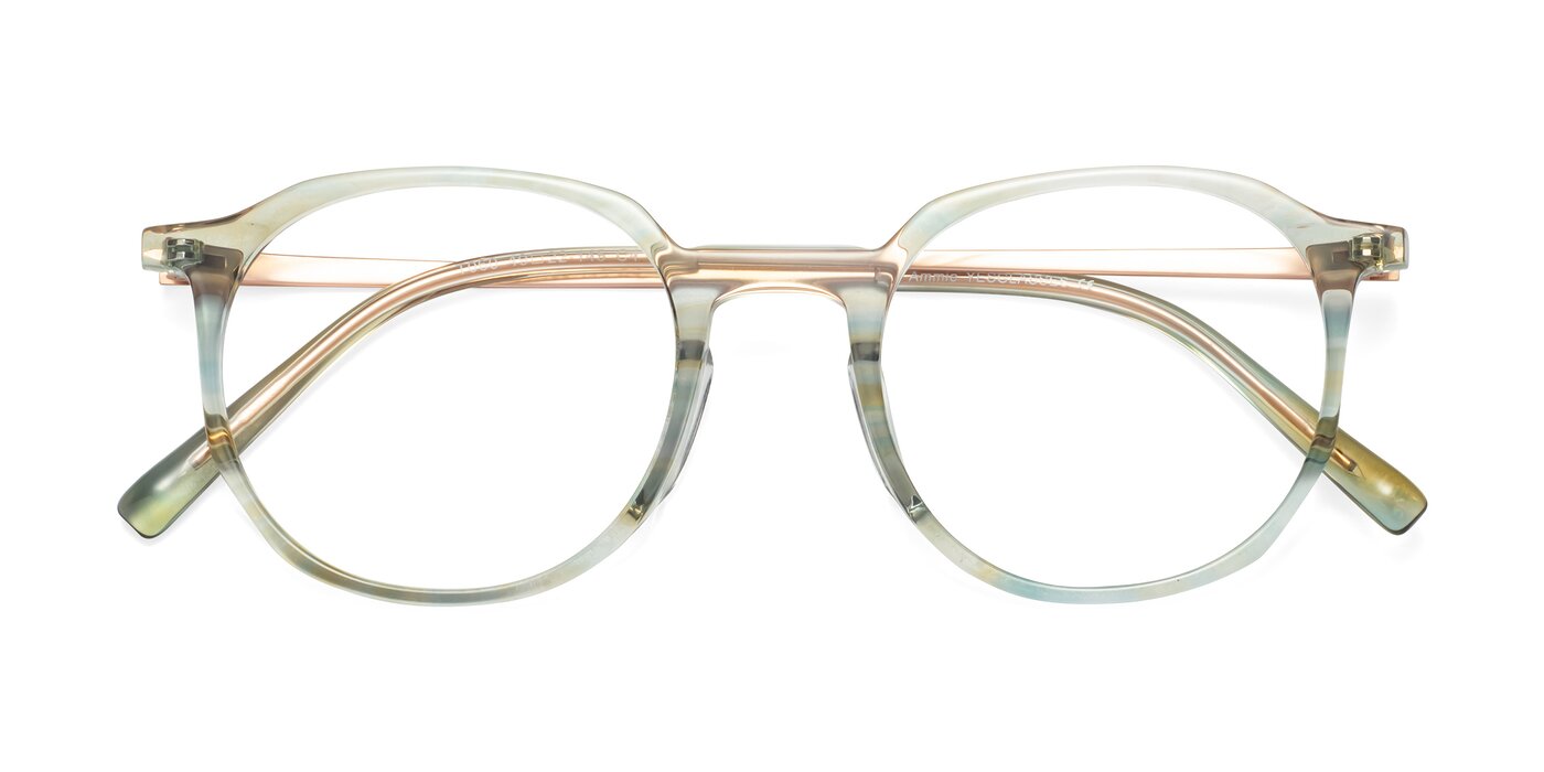 Ammie - Transparent Green Reading Glasses