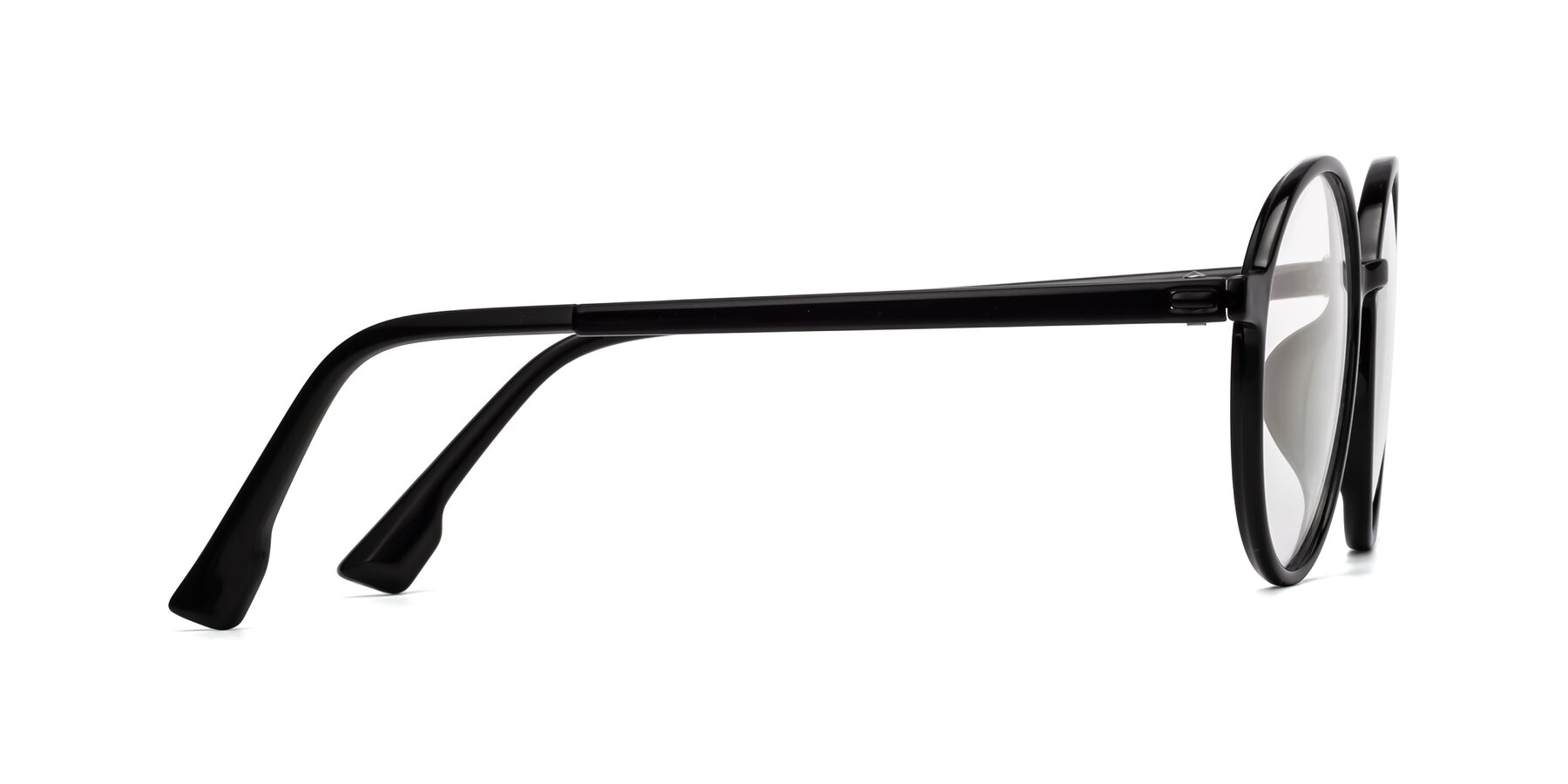 Side of Howard in Black with Clear Reading Eyeglass Lenses