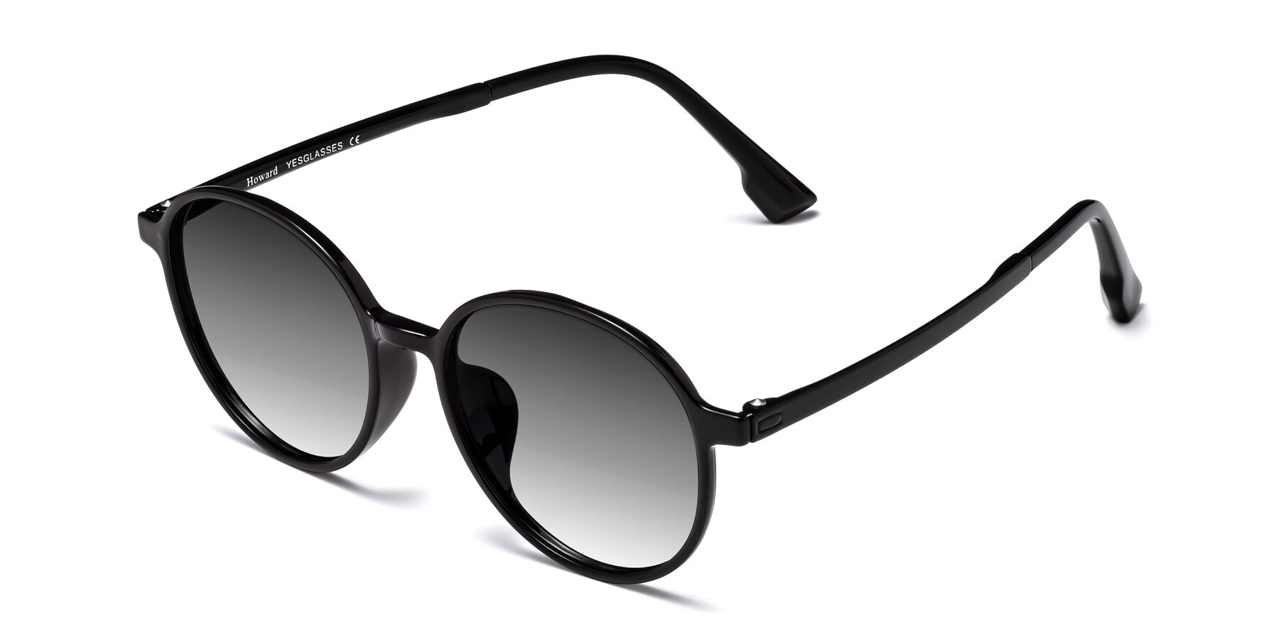 Angle of Howard in Black with Gray Gradient Lenses