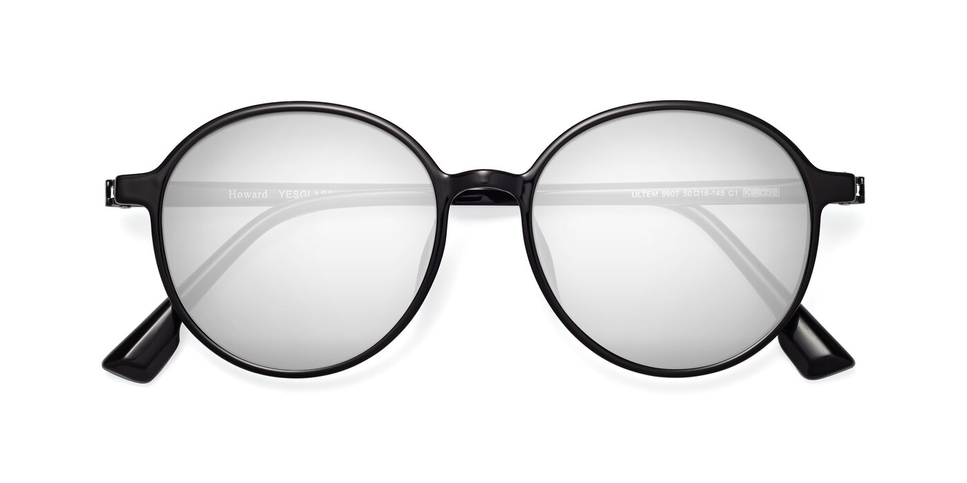 Howard - Black Flash Mirrored Sunglasses