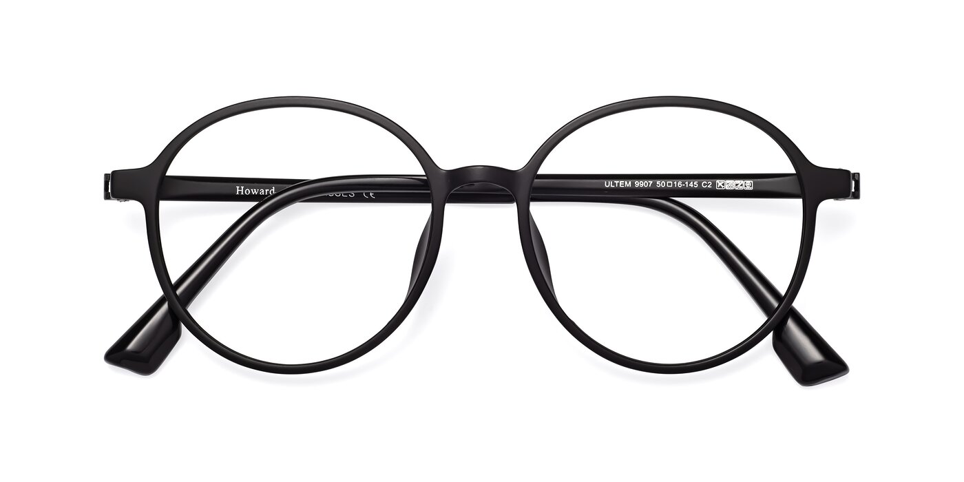 Howard - Matte Black Reading Glasses