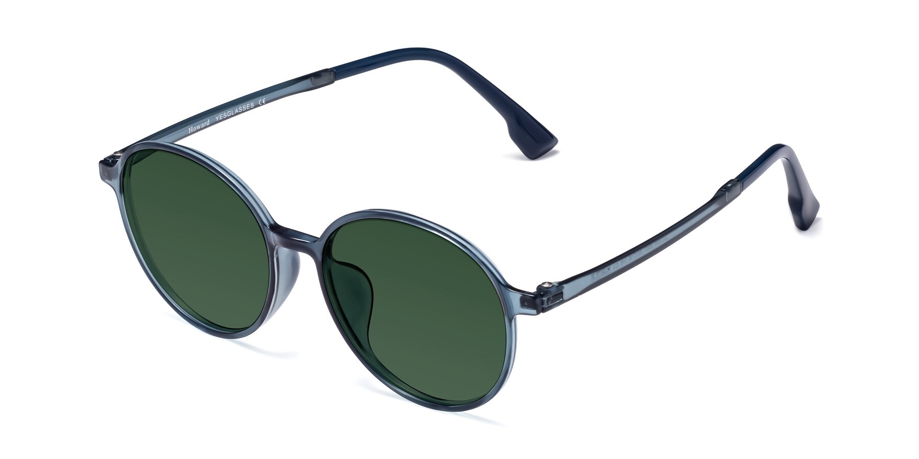 Angle of Howard in Deep Sky Blue with Green Tinted Lenses