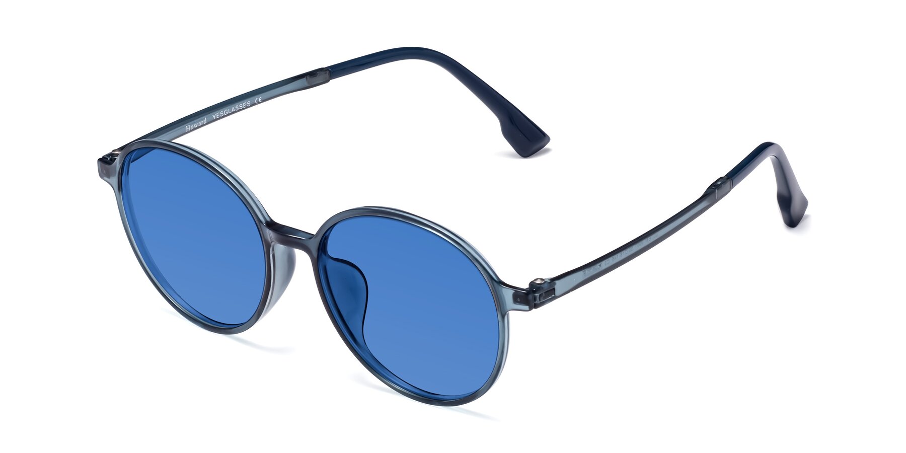 Angle of Howard in Deep Sky Blue with Blue Tinted Lenses