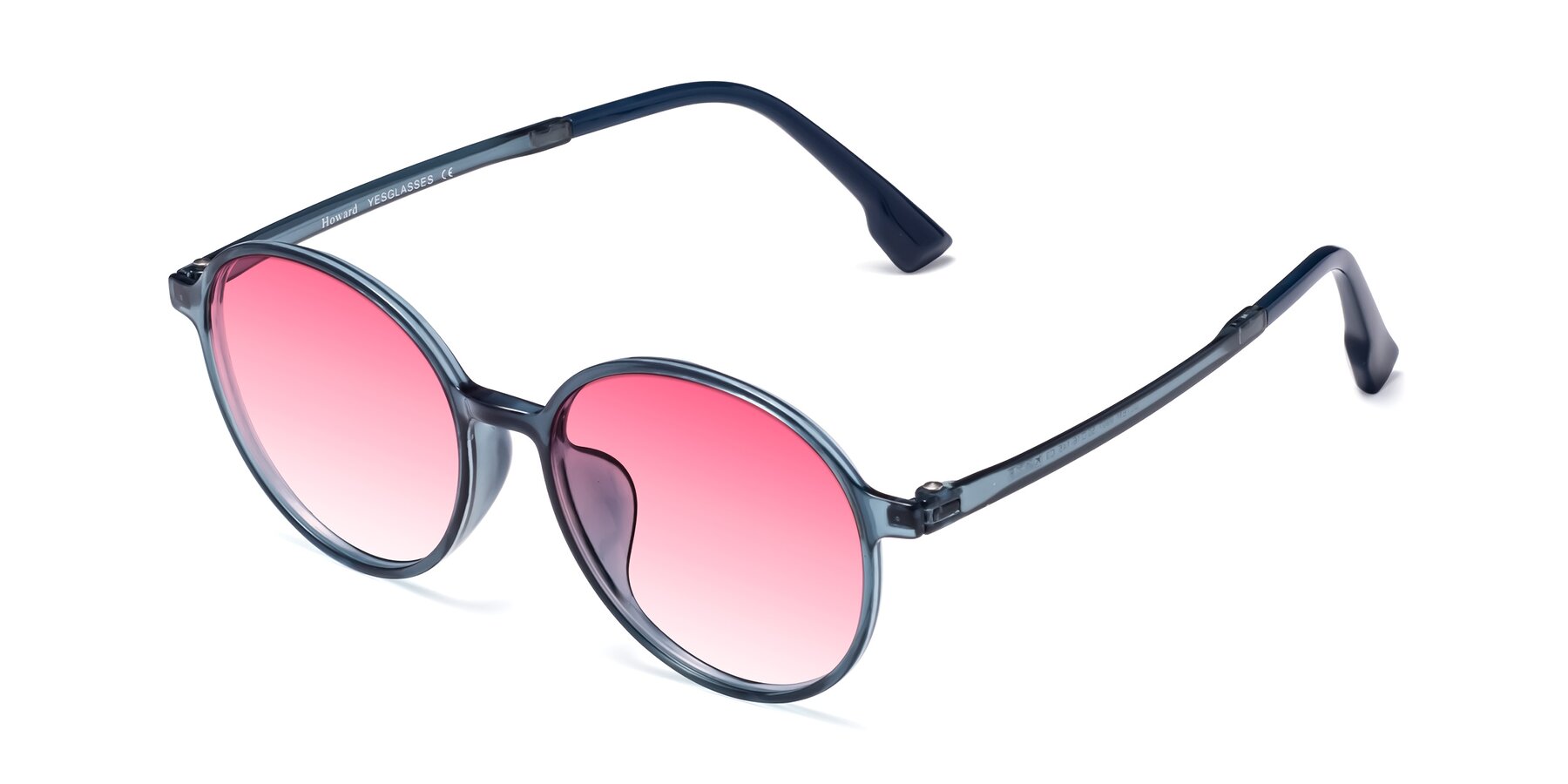 Angle of Howard in Deep Sky Blue with Pink Gradient Lenses