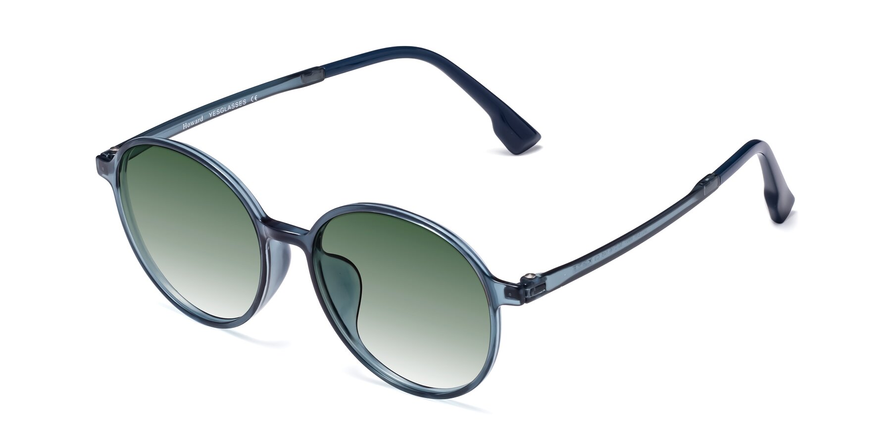 Angle of Howard in Deep Sky Blue with Green Gradient Lenses