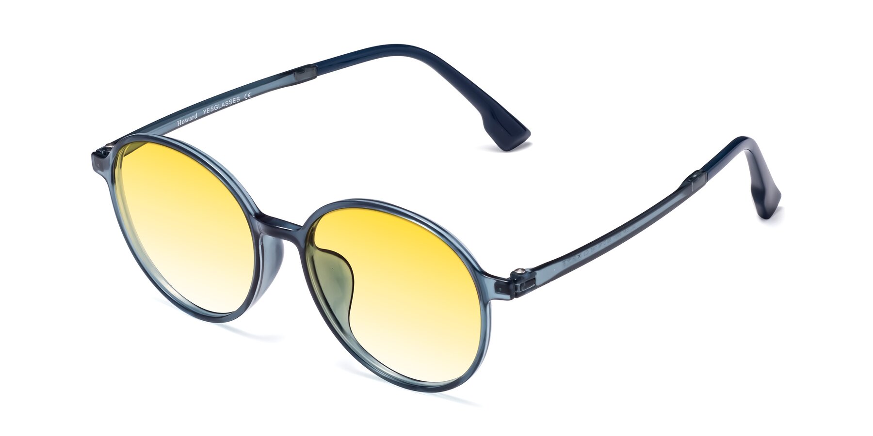 Angle of Howard in Deep Sky Blue with Yellow Gradient Lenses