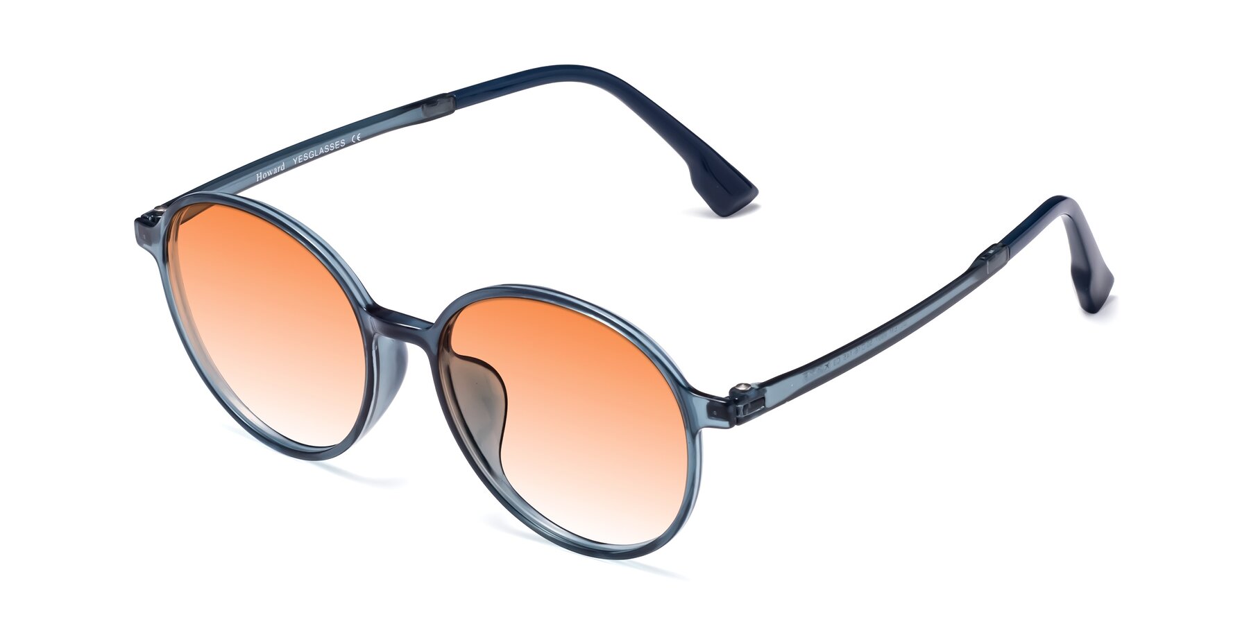Angle of Howard in Deep Sky Blue with Orange Gradient Lenses