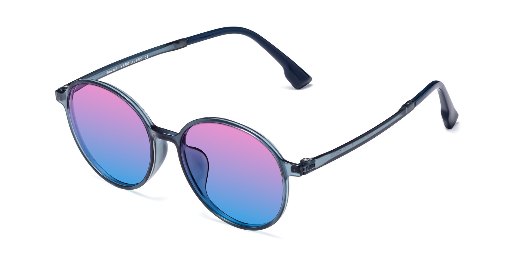 Angle of Howard in Deep Sky Blue with Pink / Blue Gradient Lenses