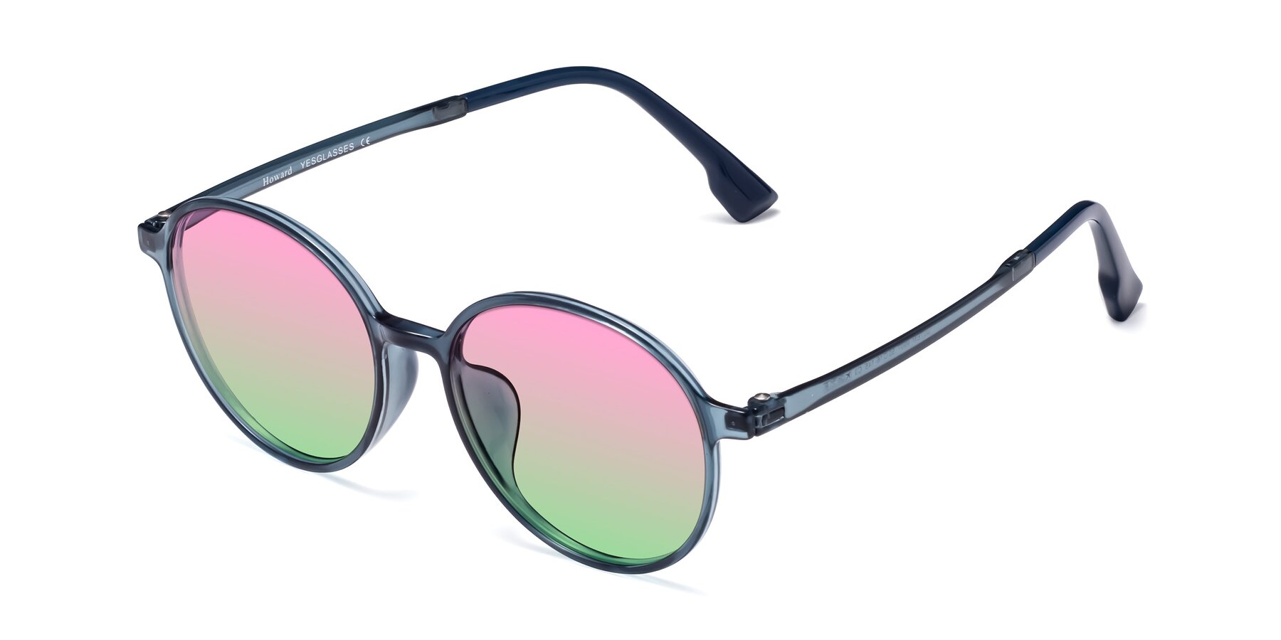 Angle of Howard in Deep Sky Blue with Pink / Green Gradient Lenses