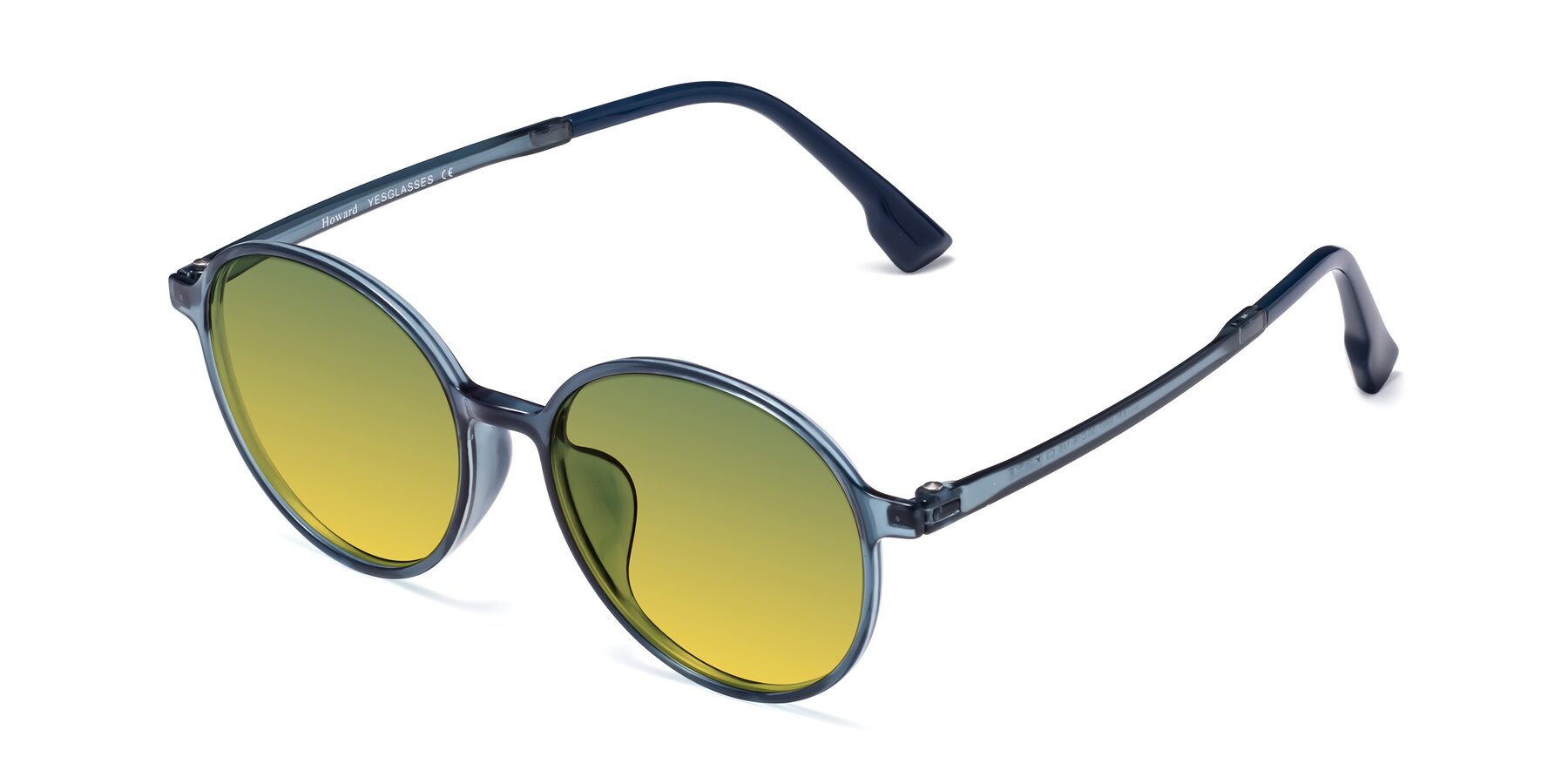 Angle of Howard in Deep Sky Blue with Green / Yellow Gradient Lenses