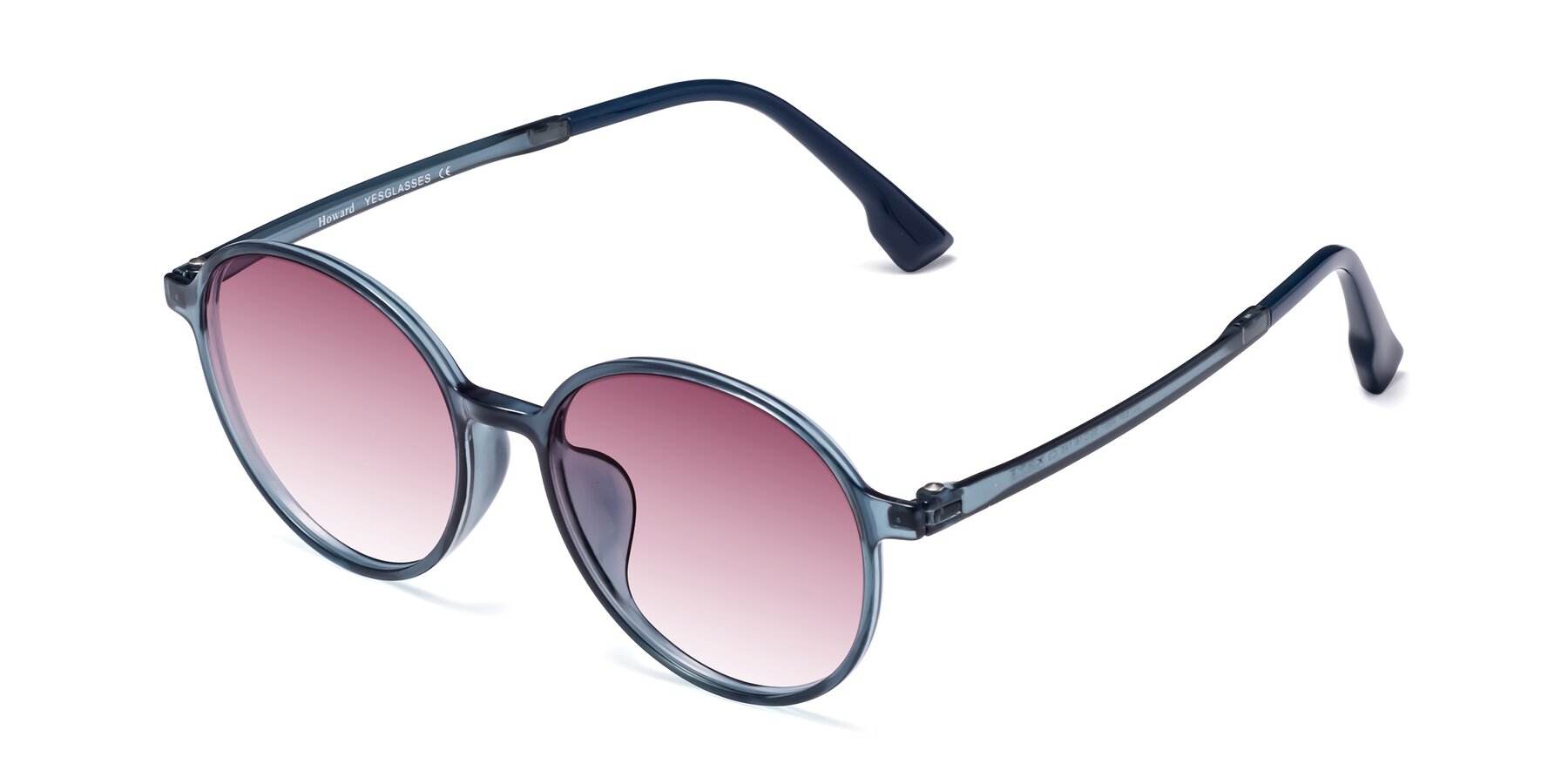 Angle of Howard in Deep Sky Blue with Wine Gradient Lenses