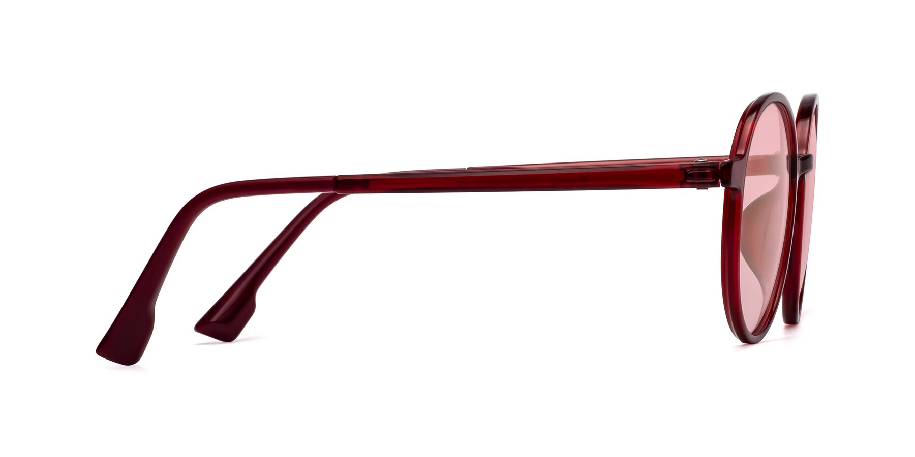 Side of Howard in Wine with Light Garnet Tinted Lenses