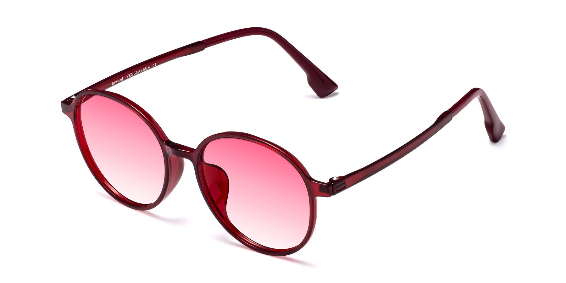 Angle of Howard in Wine with Pink Gradient Lenses