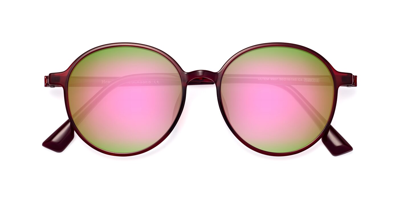 Howard - Wine Flash Mirrored Sunglasses